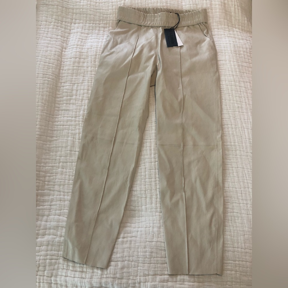 SPRWMN Tan Leather Pants NWT 1949